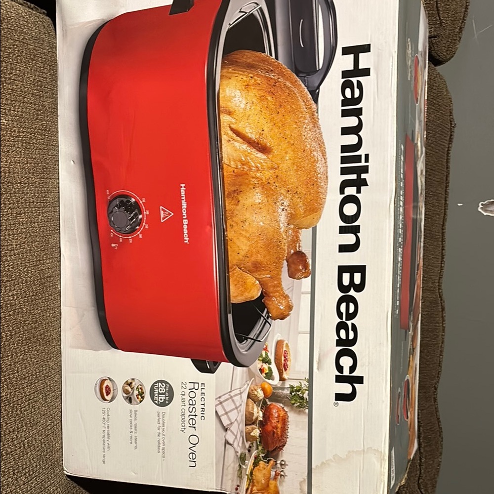 Hamilton Beach Red Roaster Oven